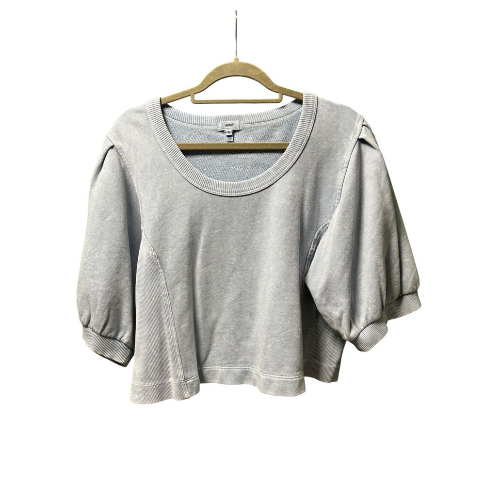 Aerie Cloud Wash Seams Right Short Sleeve Sweatshirt - XL